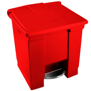 Rubbermaid FG614300RED Papelera de Pedal 30 litros Roja